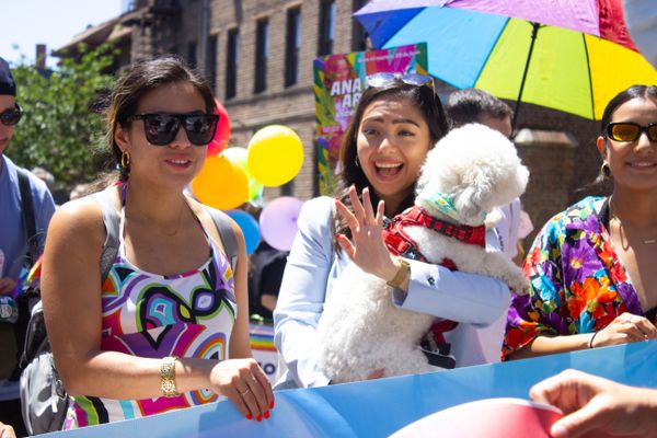 Kristen Gonzalez at a pride parade